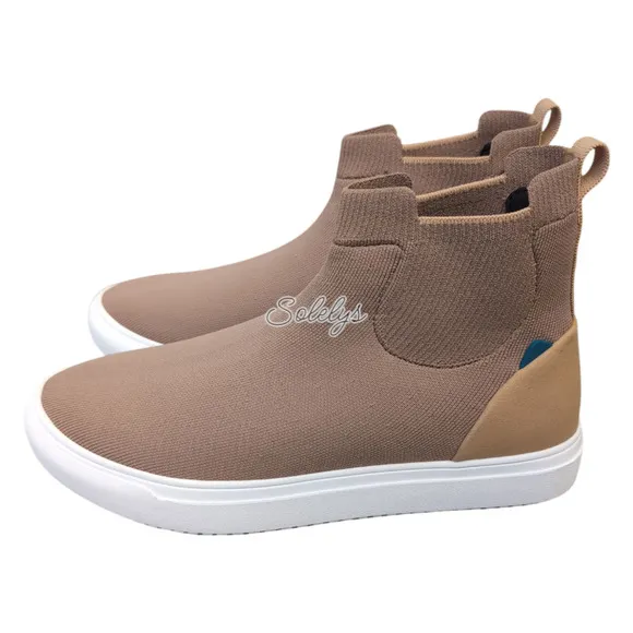 Vessi Uptown Chelsea Teak Tan Waterproof Dyma-Tex Knit Sneaker Boot Womens 8.5