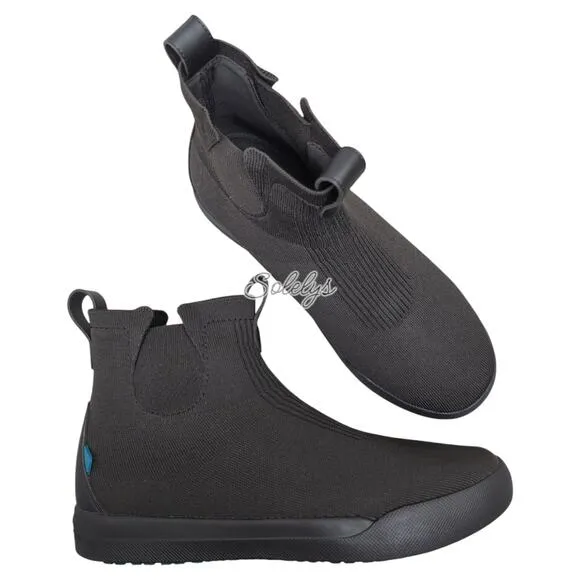 Vessi Weekend Chelsea Asphalt Black on Black DymaTex Knit Waterproof Boot Men 10