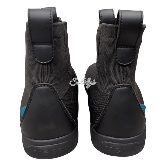 Vessi Weekend Chelsea Asphalt Black on Black DymaTex Knit Waterproof Boot Men 10