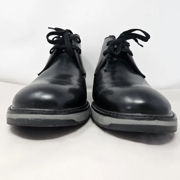 Vince Camuto Stuwert Men Chukka Boots sz 12M Black Leather Upper Casual Comfort