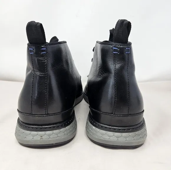 Vince Camuto Stuwert Men Chukka Boots sz 12M Black Leather Upper Casual Comfort