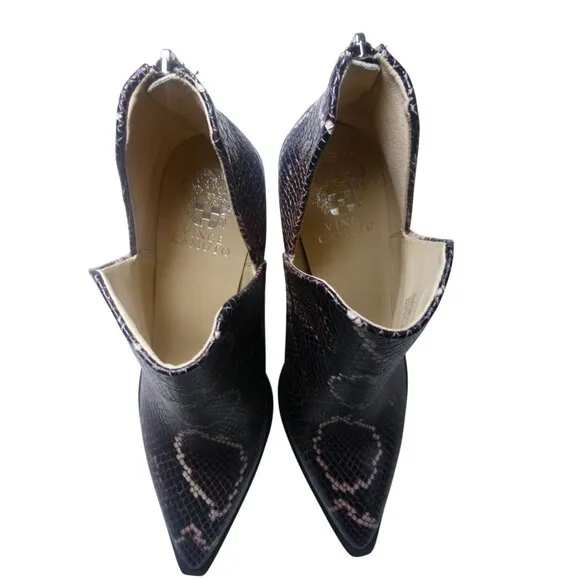 Vince Camuto VC-Gigietta Mauve Multitricolor Snake Skin Boots Size 8M
