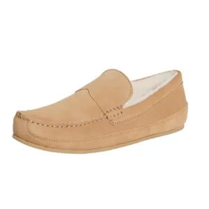 Vince Men's Gibson Genuine Suede Slipper Shoes Tan Size 7