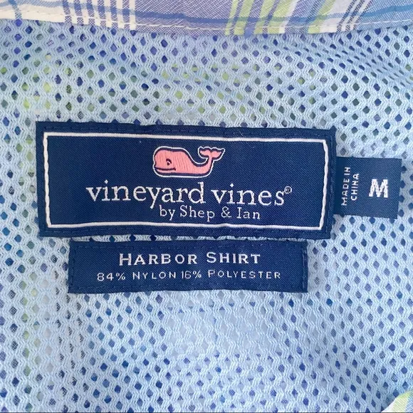 Vineyard Vines Plaid Harbor Shirt SZ M