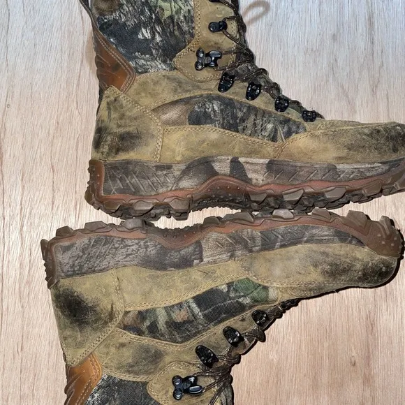 Vintage 05 Rocky Xtreme Stalker Light Camo Hunting Winter Hiking Boots Mens 12