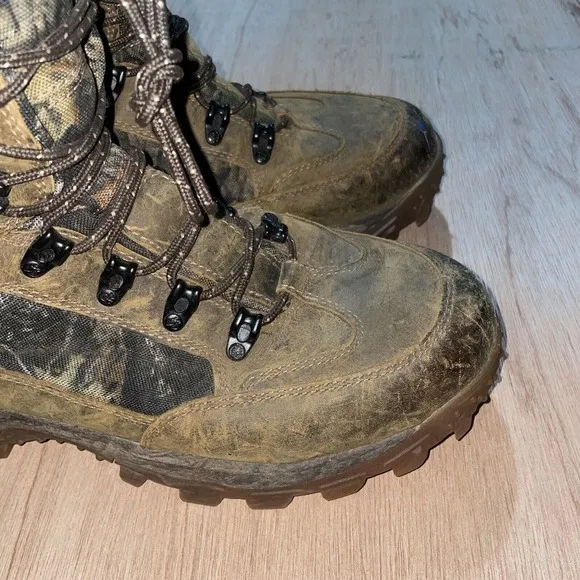 Vintage 05 Rocky Xtreme Stalker Light Camo Hunting Winter Hiking Boots Mens 12