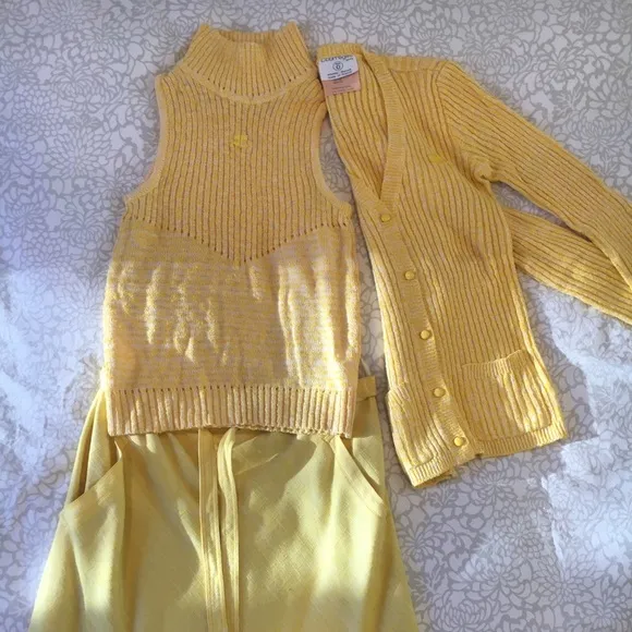 Vintage 1970’s Courreges Yellow Skirt in EVC