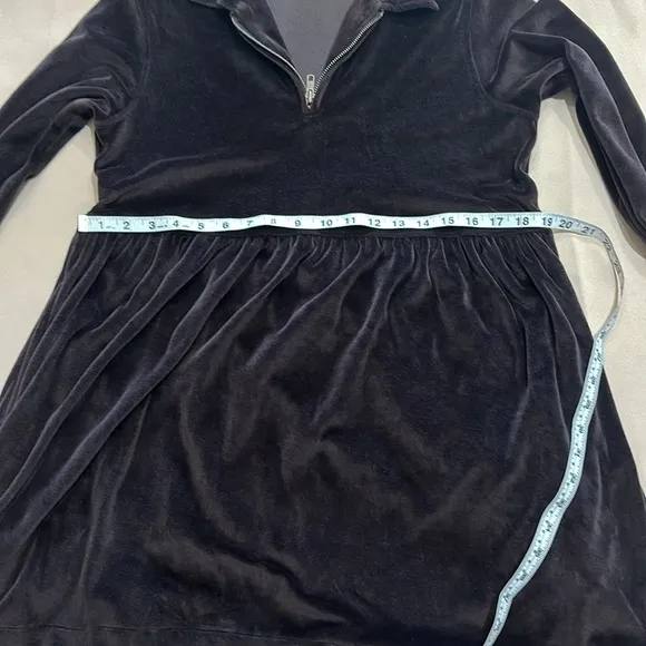 Vintage 90s Soft Velour Midi Dress