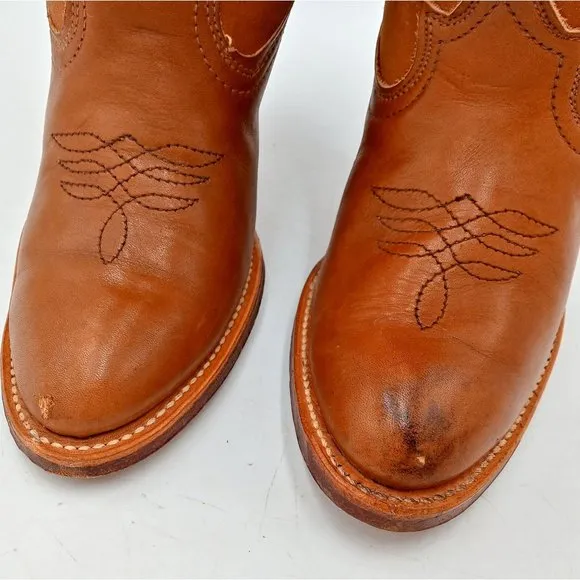Vintage Acme Ladies Cowboy Boots Western Fashion Girls Size 5.5 M High Heels Cow