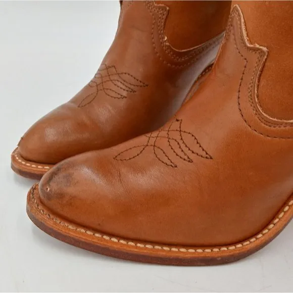 Vintage Acme Ladies Cowboy Boots Western Fashion Girls Size 5.5 M High Heels Cow