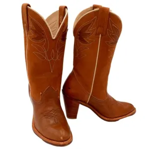 Vintage Acme Ladies Cowboy Boots Western Fashion Girls Size 5.5 M High Heels Cow