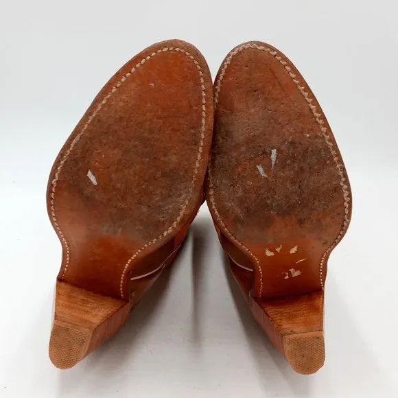 Vintage Acme Ladies Cowboy Boots Western Fashion Girls Size 5.5 M High Heels Cow