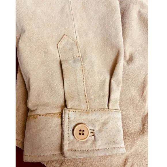 Vintage Bagatelle Tan Leather Shirt Jacket (S) – Flawless Unisex Fit, His &amp; Hers