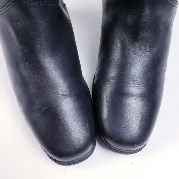 Vintage Blondo  Womens Size 9.5 Side Zip Waterproof Tall Heeled Boots Square Toe