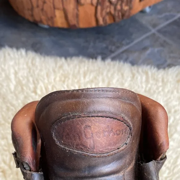 Vintage Custom Made Van Gorkom Leather Hiking Boots