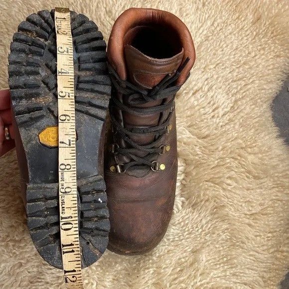 Vintage Custom Made Van Gorkom Leather Hiking Boots