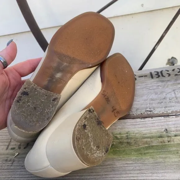 Vintage Dr Maertens Luftpolster cream nurse shoes Size 4 1/2