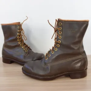 VINTAGE DUNHAM Boots Leather Mens 6.5 Womens 8 Combat Hunting Duraflex CANADA