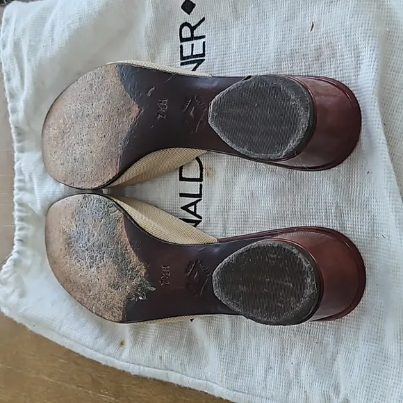 VINTAGE HANDMADE DONALD J PLIINER SLIP-ON SHOES WITH BAG