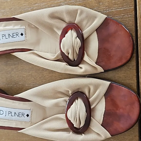VINTAGE HANDMADE DONALD J PLIINER SLIP-ON SHOES WITH BAG