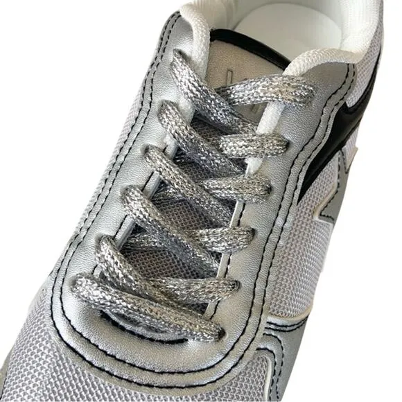Vintage Havana Run Silver Sneakers Star Logo shoes Size 8 NEW Retail $125