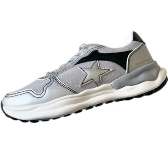 Vintage Havana Run Silver Sneakers Star Logo shoes Size 8 NEW Retail $125