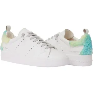 Vintage Havana Shoes Destiny White Tie Dye Leather Lace Up Sneakers