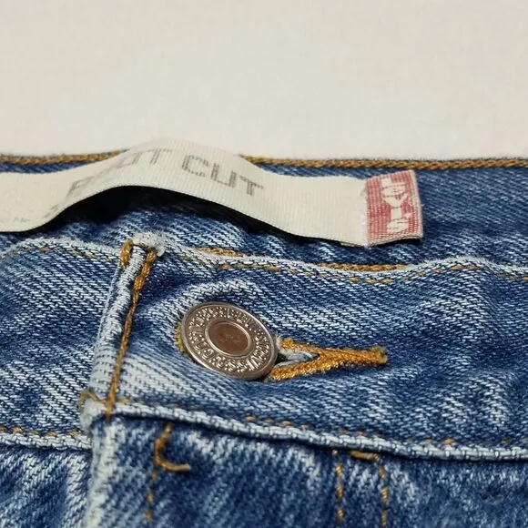 VINTAGE Levi's 517 Bootcut Distressed High Rise Light Wash Jeans Size 16-18