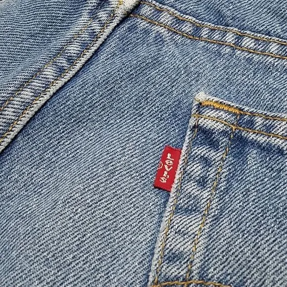 VINTAGE Levi's 517 Bootcut Distressed High Rise Light Wash Jeans Size 16-18