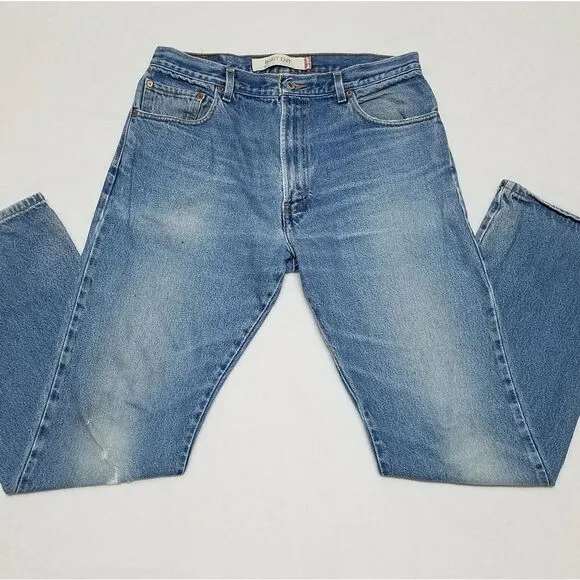 VINTAGE Levi's 517 Bootcut Distressed High Rise Light Wash Jeans Size 16-18