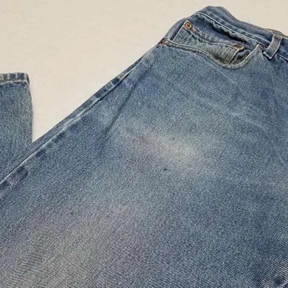 VINTAGE Levi's 517 Bootcut Distressed High Rise Light Wash Jeans Size 16-18