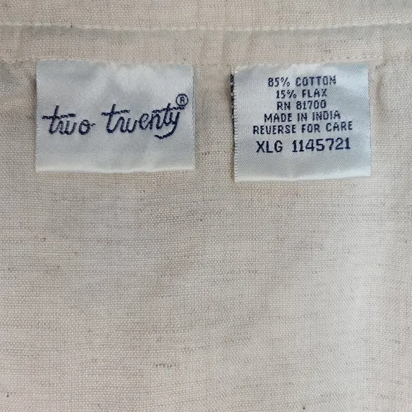 Vintage Muslin Embroidered Skirt size 20