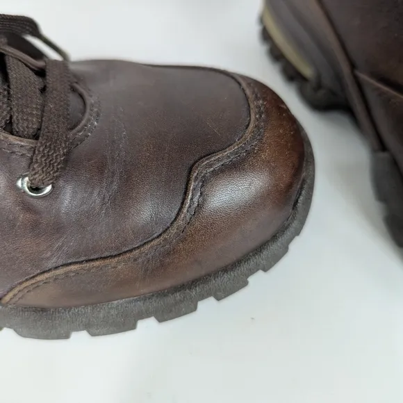 Vintage Nike Air Sneaker Boots Brown Leather Men's Size 7 Waterproof