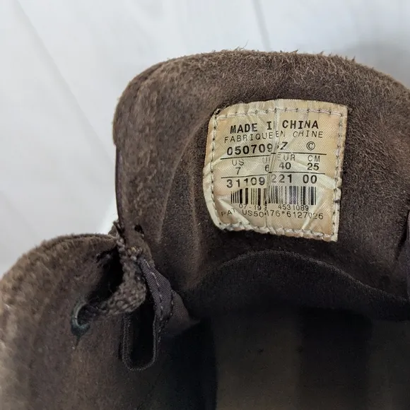 Vintage Nike Air Sneaker Boots Brown Leather Men's Size 7 Waterproof