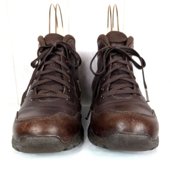 Vintage Nike Air Sneaker Boots Brown Leather Men's Size 7 Waterproof