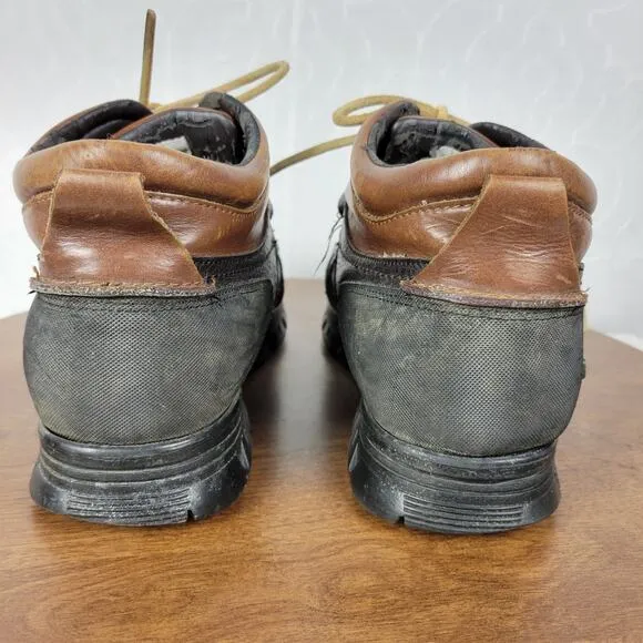 Vintage POLO Ralph Lauren Dover II Mens Boots 10 Brown Leather Duck Distressed