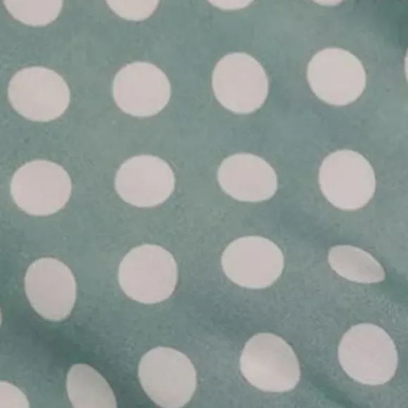 Vintage Retro Aqua Polka Dot Dress Mint Green Tiered Maxi Prairie 50s 60s New