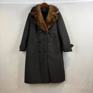 Vintage Sears Fashion Coat with Real Fur Collar and Union Label