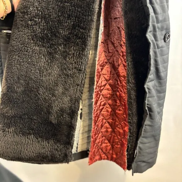 Vintage Sears Fashion Coat with Real Fur Collar and Union Label