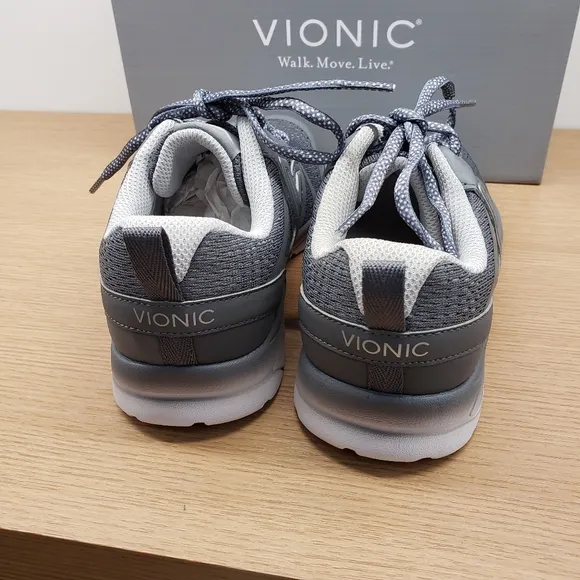 Vionic 335 Miles Walking Shoes Grey