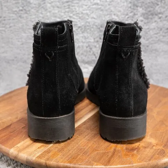 Vionic Aslynn Women's Boots Black Faux Fur Size 11