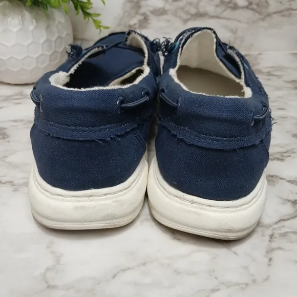 VIONIC Beach Mens 8 Navy Blue Skipper Slip-On Casual Comfort Shoes