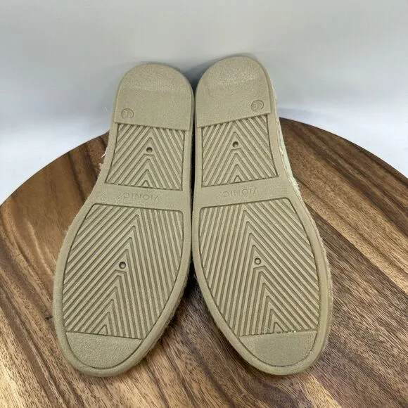 Vionic Beach Women's 6.5 Laguna Shoes Slip On Canvas Nautical Travel Espadrille