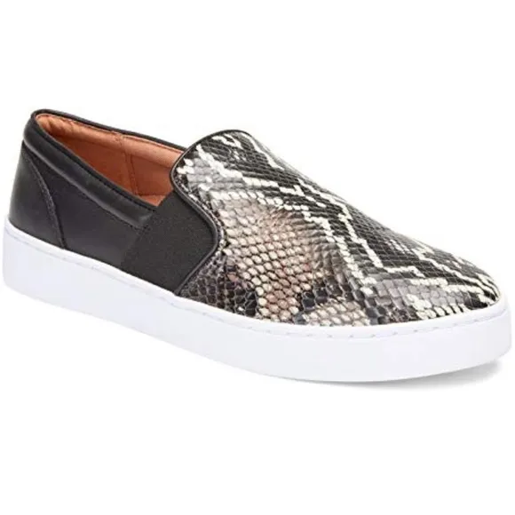 Vionic Demetra Snakeskin Slip On Sneakers Size 8.5