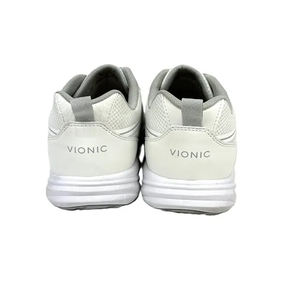 Vionic Shayna Comfort Orthotic Pull-On Walking Tennis Shoes White Size 9.5 Wide