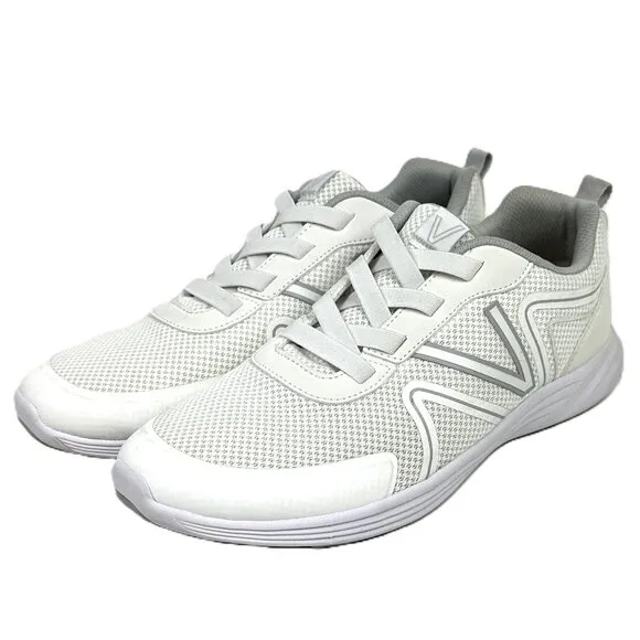 Vionic Shayna Comfort Orthotic Pull-On Walking Tennis Shoes White Size 9.5 Wide