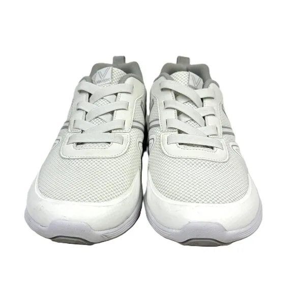 Vionic Shayna Comfort Orthotic Pull-On Walking Tennis Shoes White Size 9.5 Wide