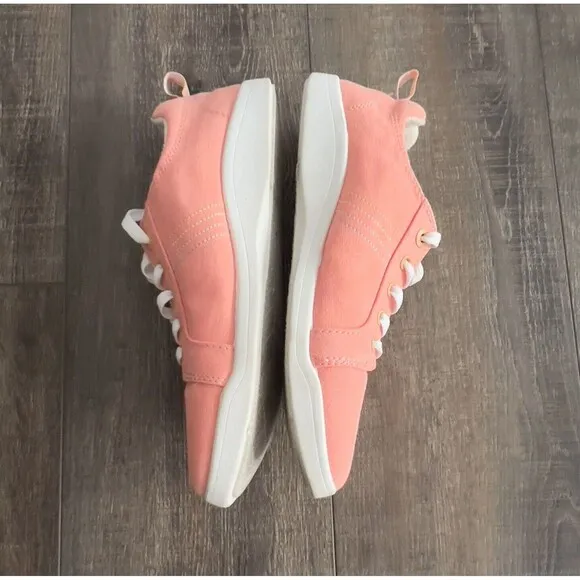 Vionic Shoes Womens Stinson Beach Orange Sz 8.5 Canvas Casual Comfort Sneakers