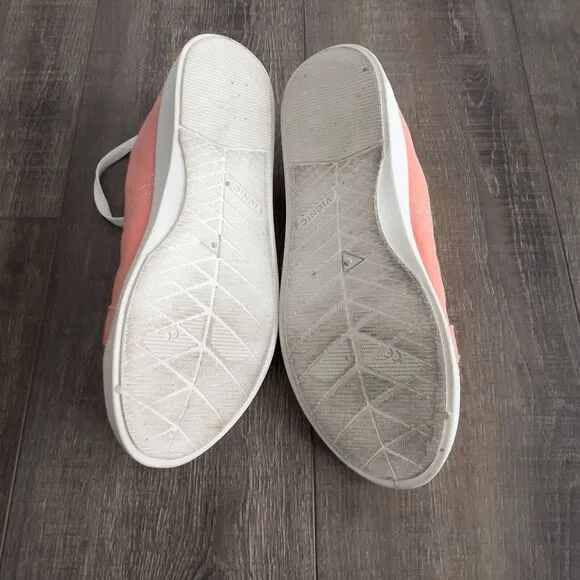Vionic Shoes Womens Stinson Beach Orange Sz 8.5 Canvas Casual Comfort Sneakers