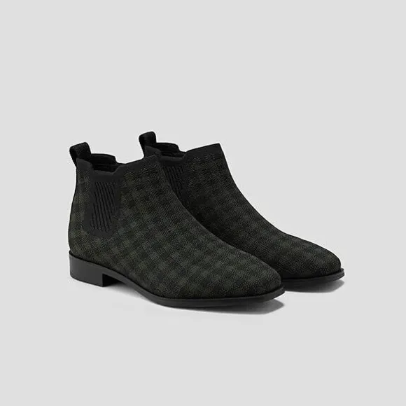 VIVAIA Ryan Pro Women's Ankle Boots Pull on Chelsea‎ Slip on Short Square-toe 40